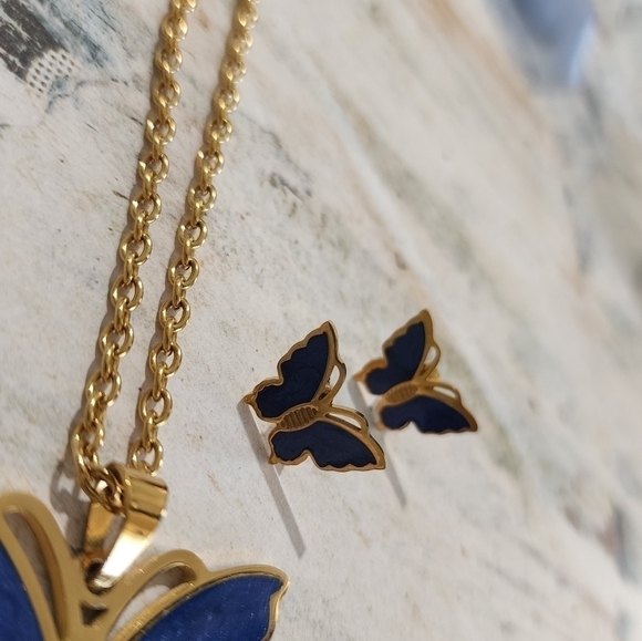 𝅺stainless steel necklace set - Picture 2 of 8